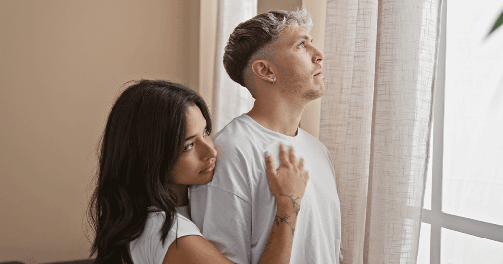couple considers abortion